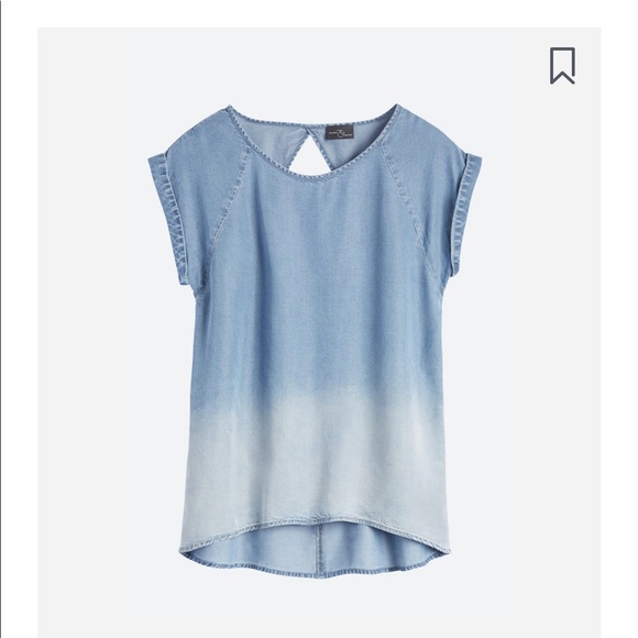 Market & Spruce Tops - Stitch Fix Chambray shirt w/cutout in back